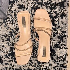 Cream Flats & Loafers with Minimalist Design